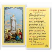 Our Lady of Fatima Holy Card